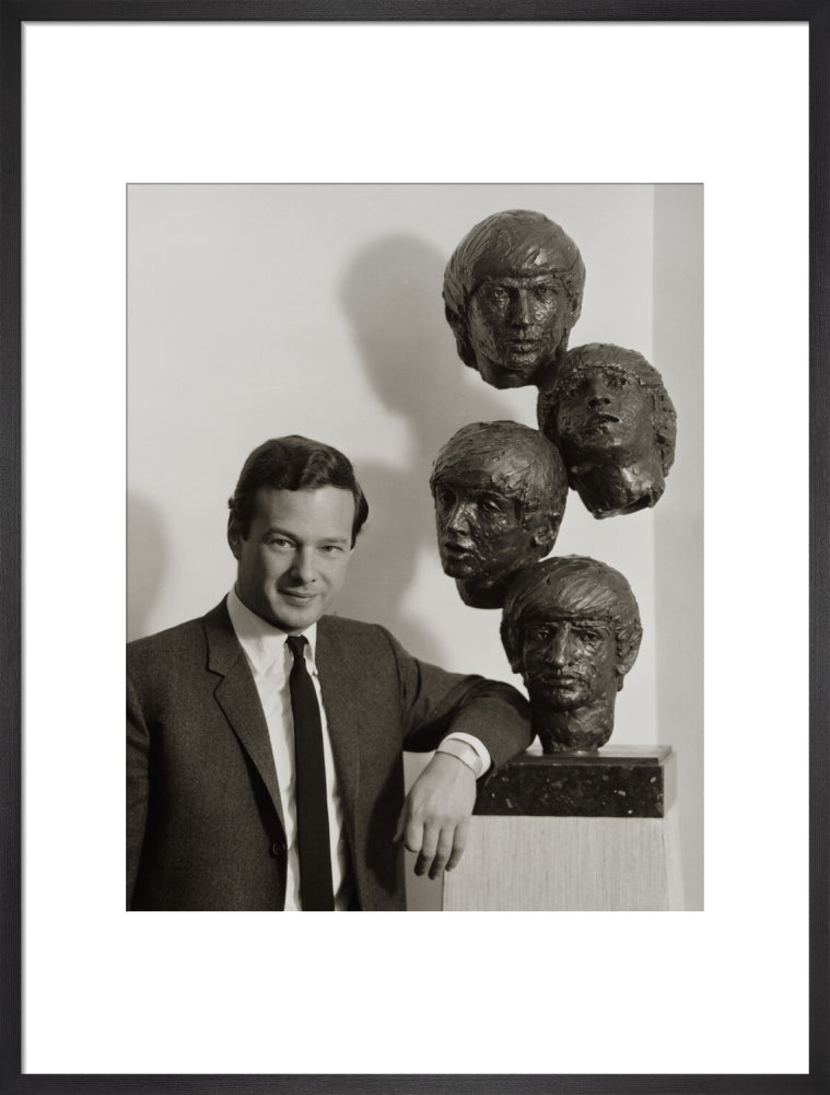 Brian epstein portrait print (art print, large, black frame frame)