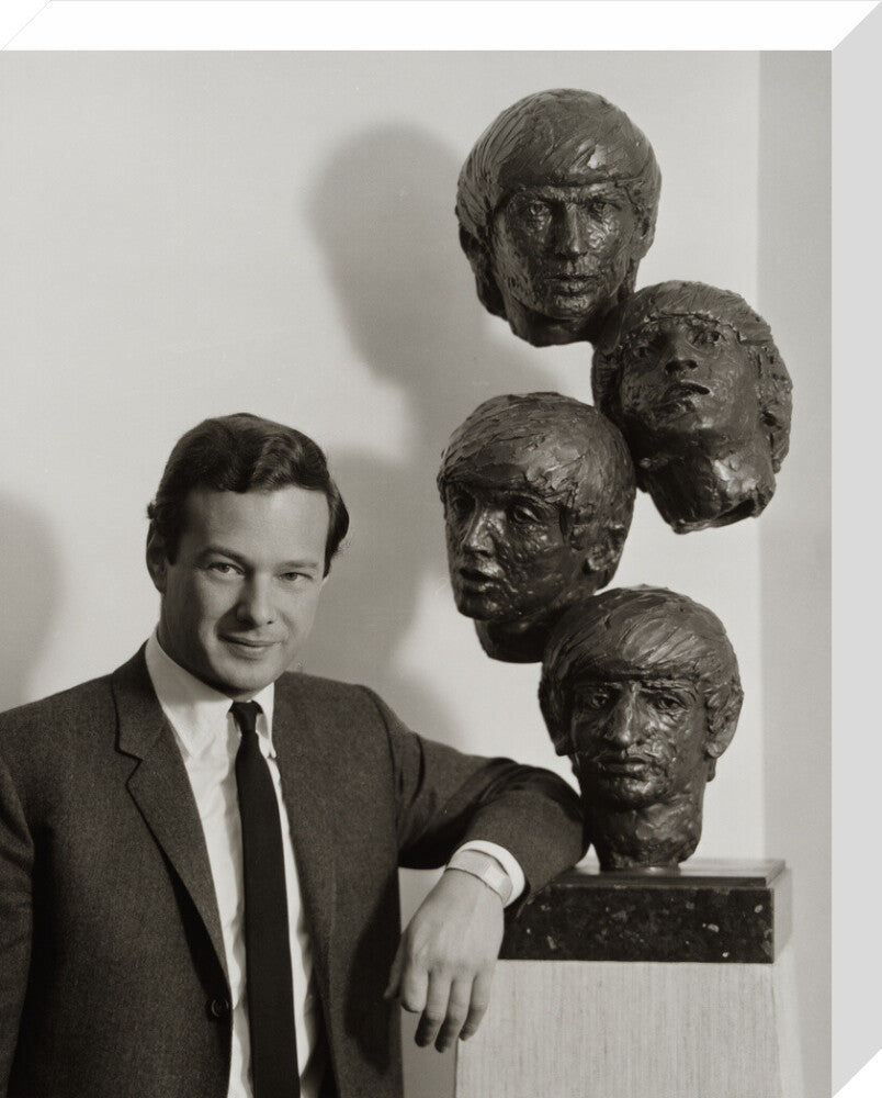 Brian epstein portrait print (stretched canvas, medium, no frame frame)