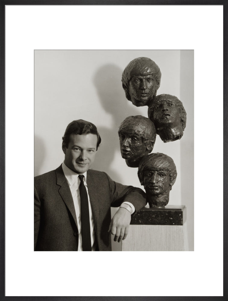 Brian epstein portrait print (art print, extra large, black frame frame)