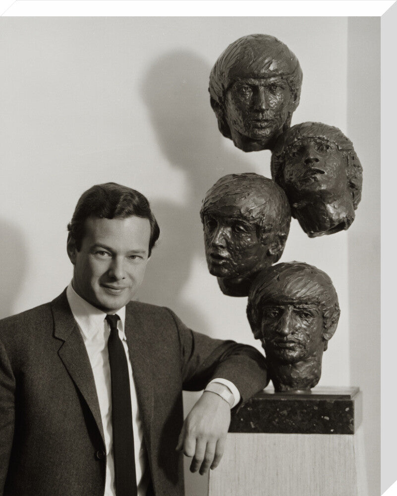 Brian epstein portrait print (stretched canvas, large, no frame frame)