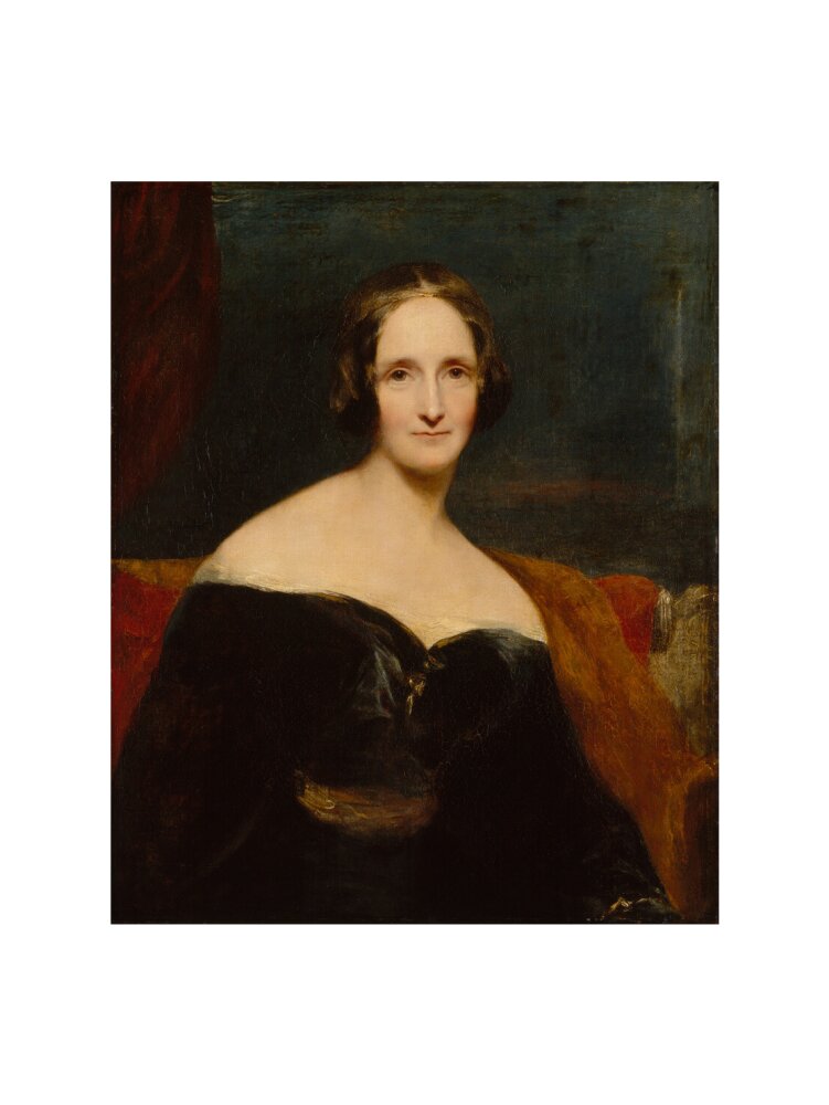 Mary shelley portrait print (art print, small, no frame)