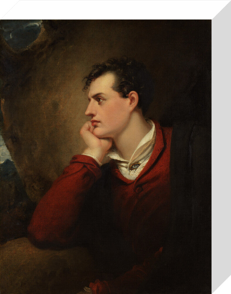 Lord byron portrait print (stretched canvas, small, no frame)