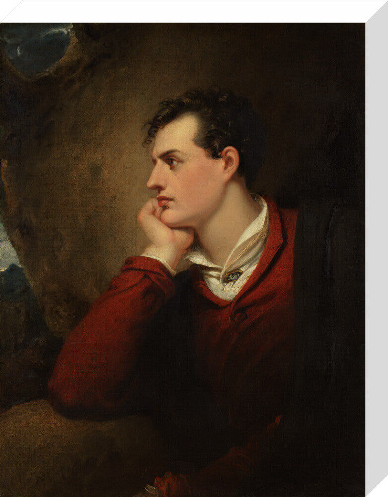 Lord byron portrait print (stretched canvas, medium, no frame)