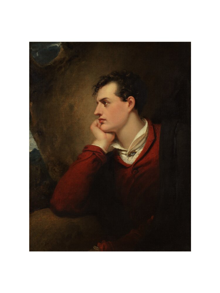 Lord byron portrait print (art print, medium, no frame)