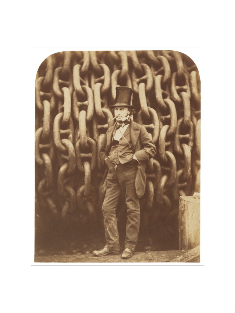Isambard kingdom brunel portrait print (art print, small, no frame)