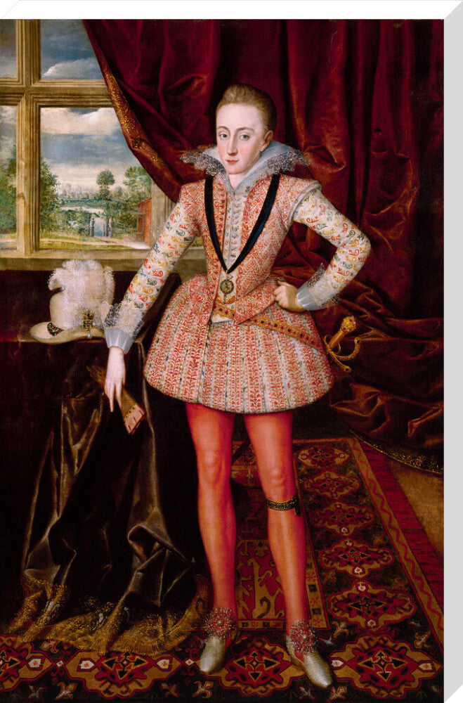 Henry, prince of wales portrait print (stretched canvas, extra large, no frame)