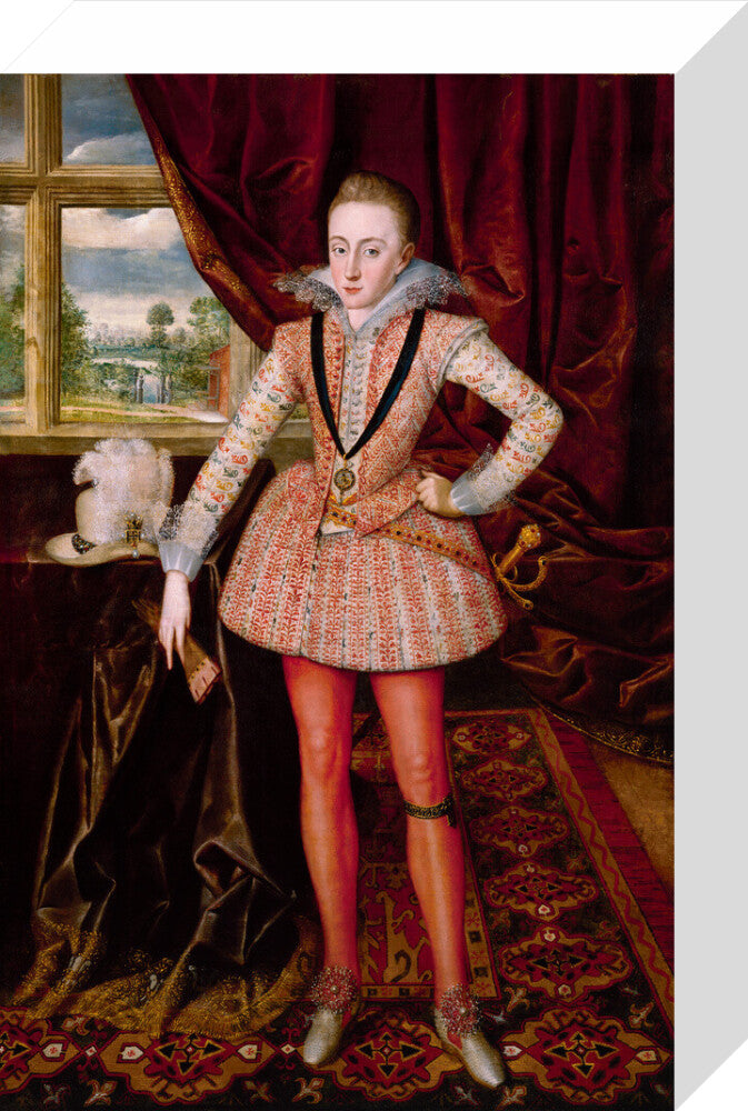 Henry, prince of wales portrait print (stretched canvas, small, no frame)