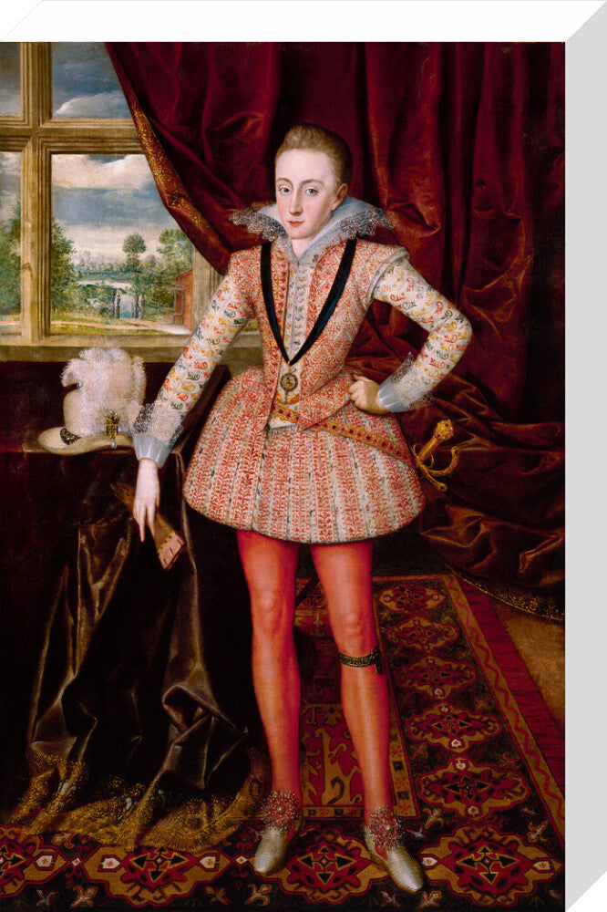 Henry, prince of wales portrait print (stretched canvas, medium, no frame)