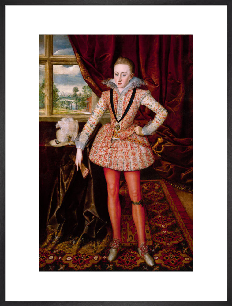 Henry, prince of wales portrait print (art print, extra large, black frame)
