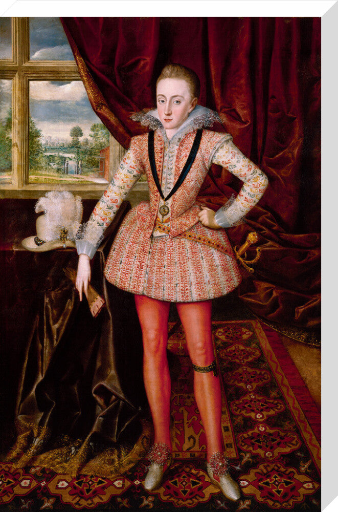 Henry, prince of wales portrait print (stretched canvas, large, no frame)