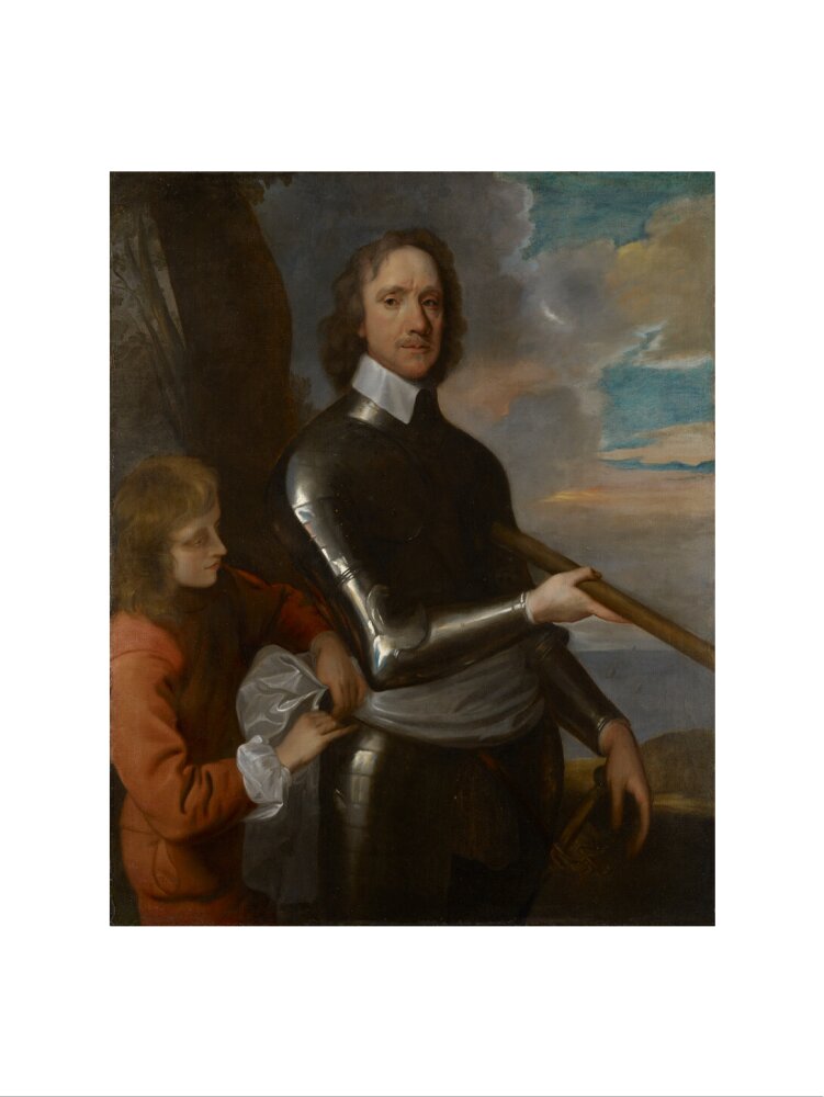Oliver cromwell portrait print (art print, small, no frame)