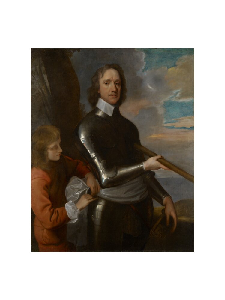 Oliver cromwell portrait print (art print, extra large, no frame)