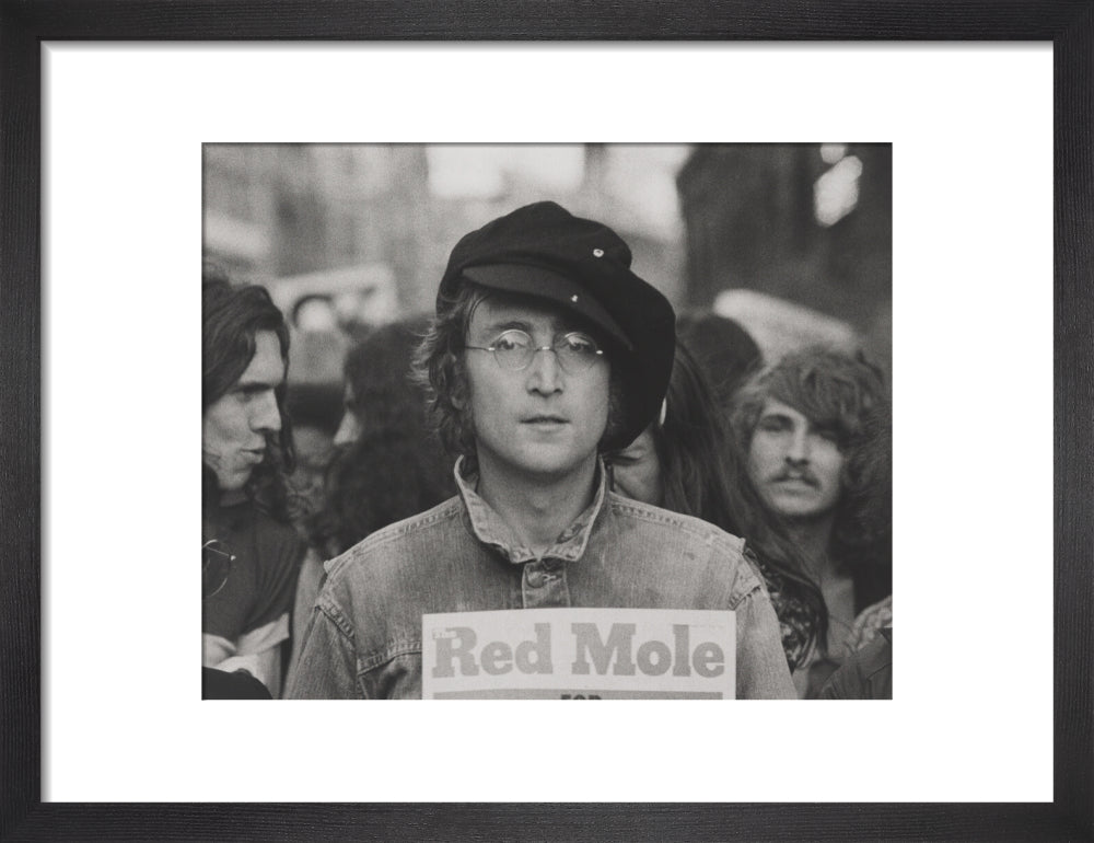 John lennon portrait print (art print, small, black frame)
