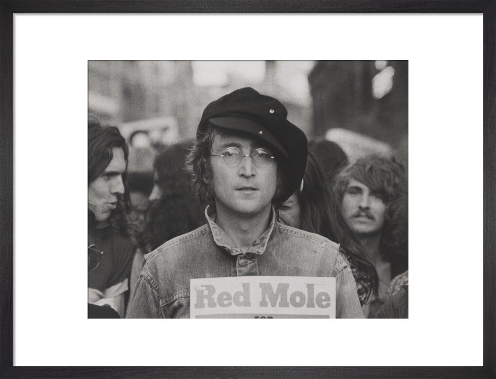 John lennon portrait print (art print, medium, black frame)