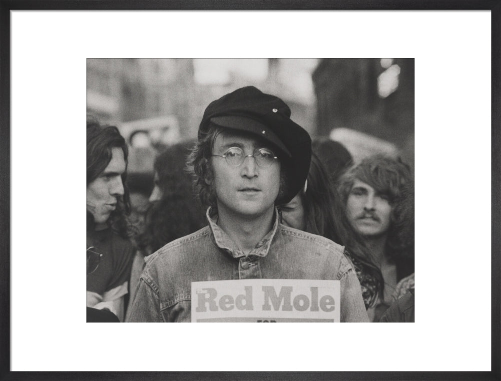 John lennon portrait print (art print, large, black frame)