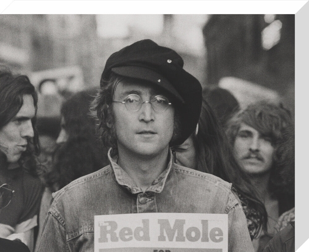 John lennon portrait print (stretched canvas, medium, no frame)