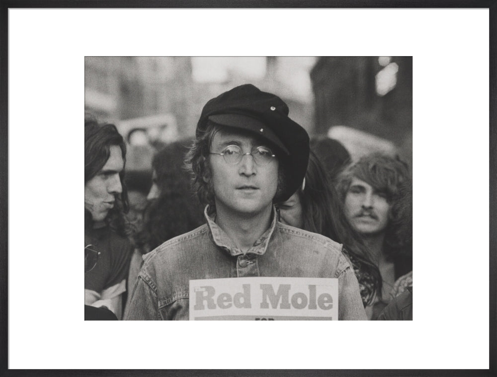 John lennon portrait print (art print, extra large, black frame)