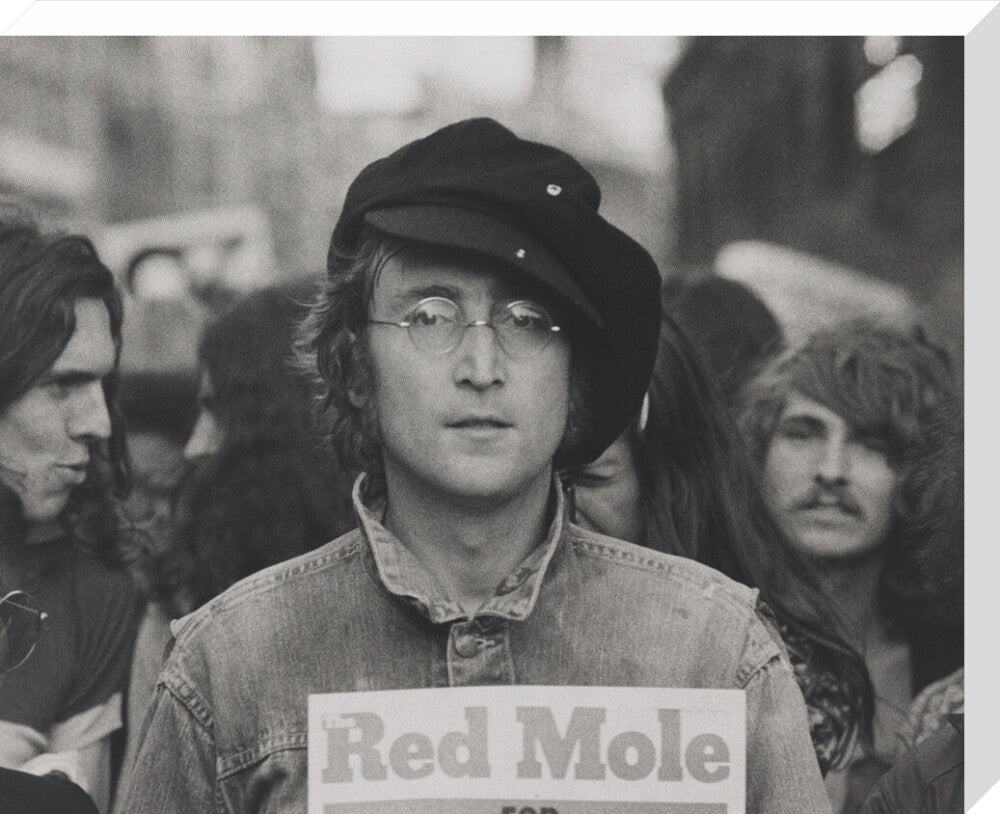 John lennon portrait print (stretched canvas, large, no frame)