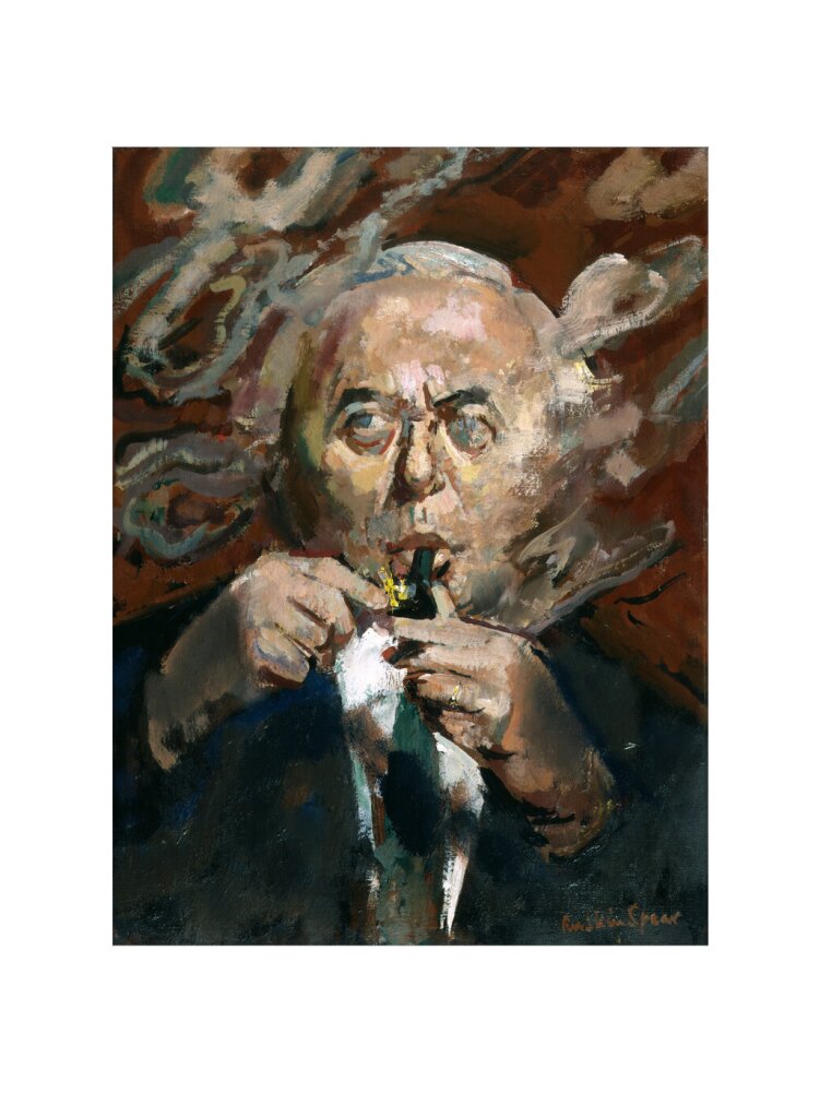 Harold wilson portrait print (art print, extra large, no frame)