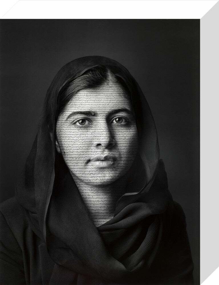 Malala yousafzai portrait print (stretched canvas, small, no frame)