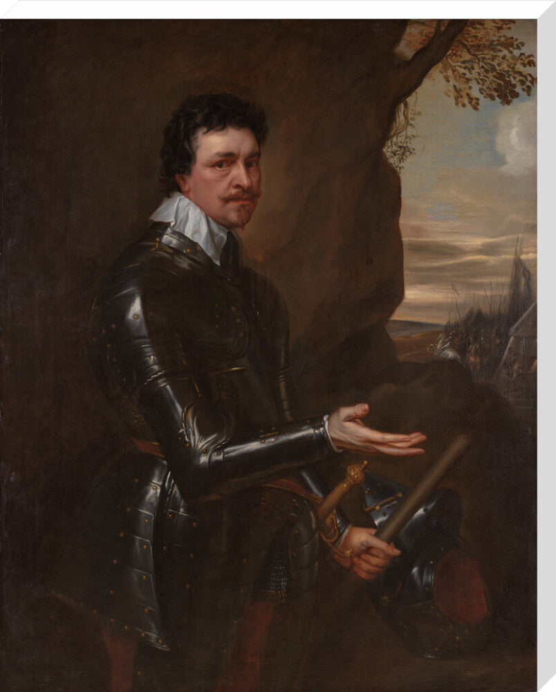Thomas wentworth, 1st earl of strafford portrait print (stretched canvas, extra large, no frame)