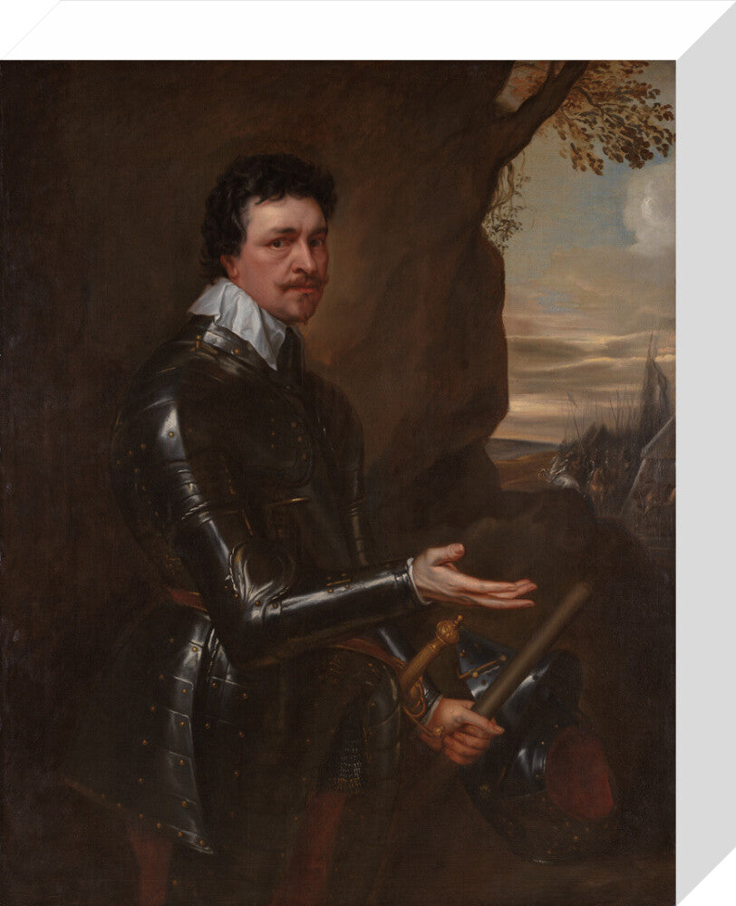 Thomas wentworth, 1st earl of strafford portrait print (stretched canvas, small, no frame)