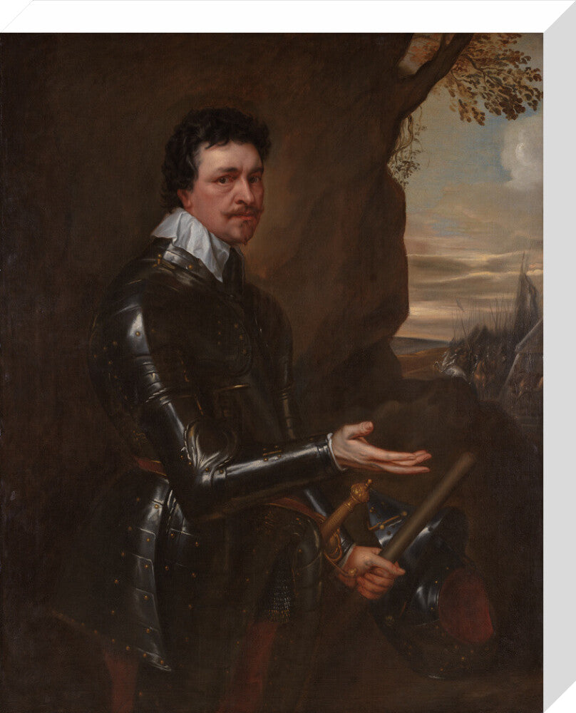 Thomas wentworth, 1st earl of strafford portrait print (stretched canvas, medium, no frame)