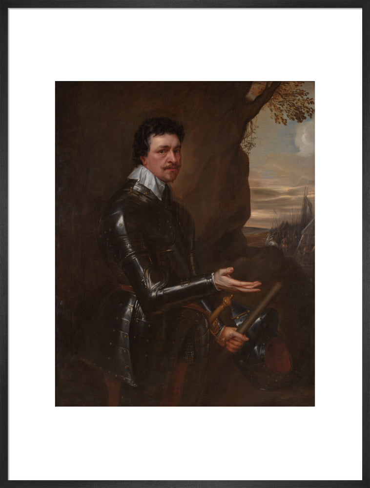Thomas wentworth, 1st earl of strafford portrait print (art print, extra large, black frame)