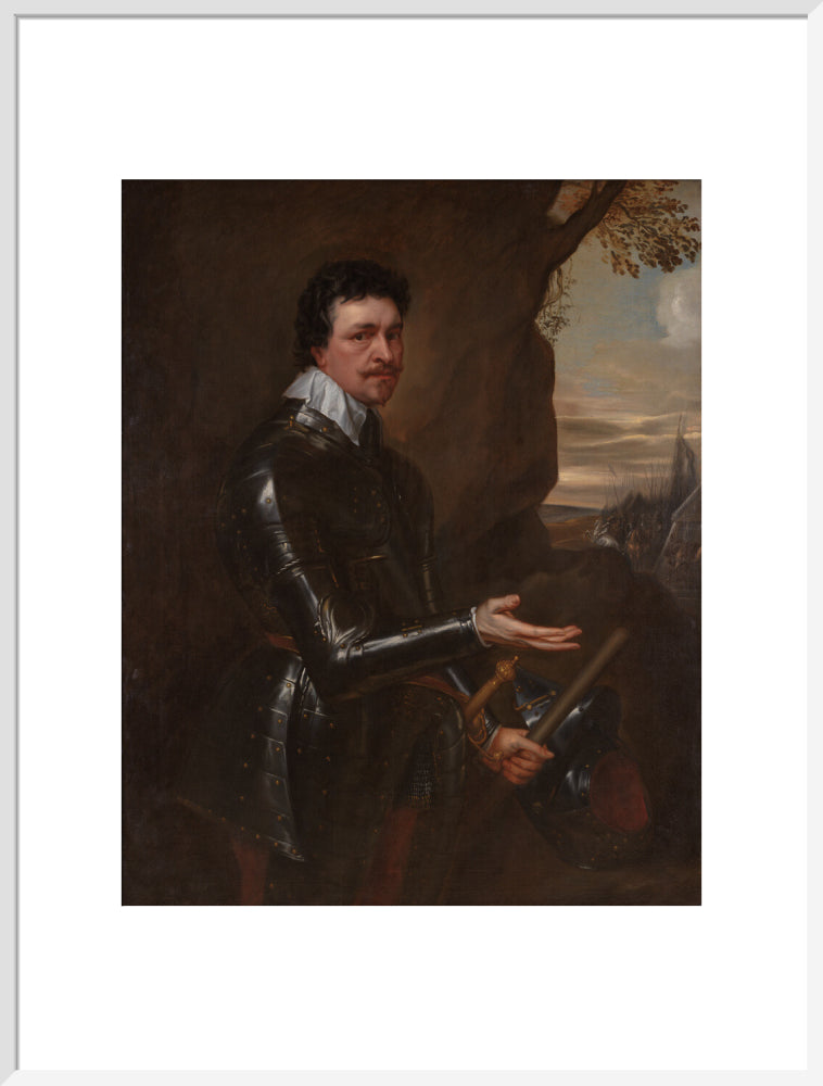 Thomas wentworth, 1st earl of strafford portrait print (art print, extra large, white frame)