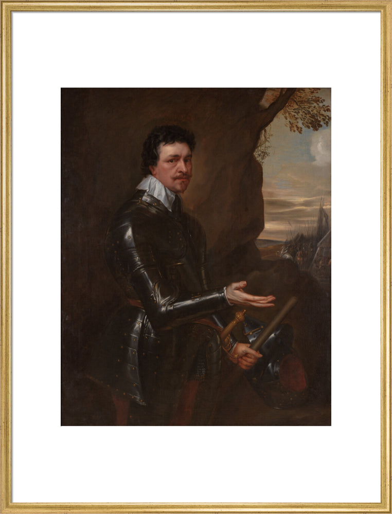Thomas wentworth, 1st earl of strafford portrait print (art print, extra large, gold frame)
