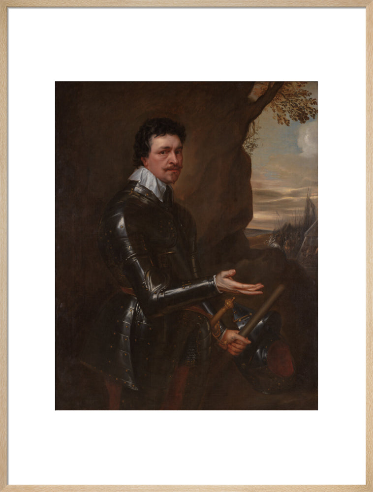 Thomas wentworth, 1st earl of strafford portrait print (art print, extra large, natural frame)