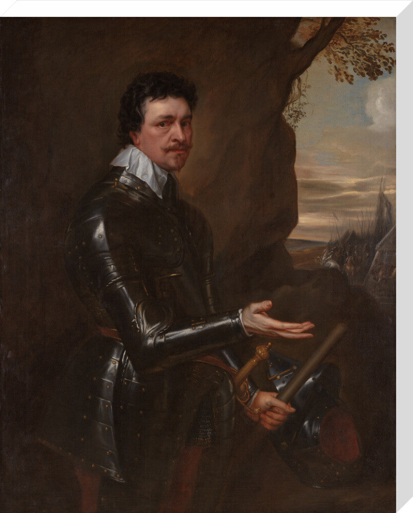 Thomas wentworth, 1st earl of strafford portrait print (stretched canvas, large, no frame)