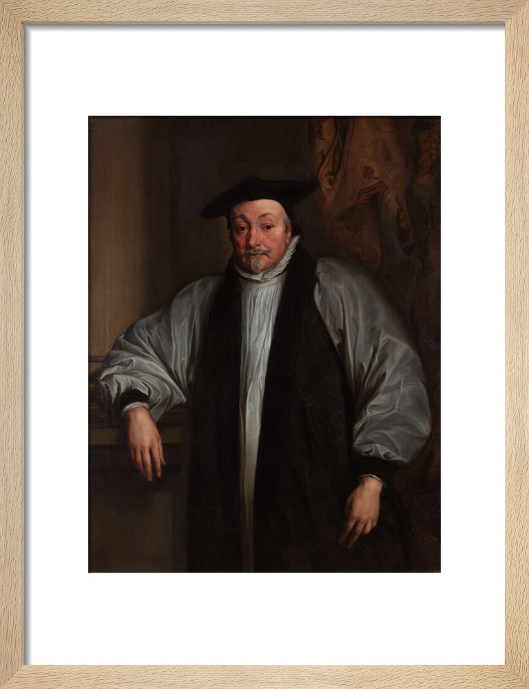 William laud portrait print (art print, small, natural frame)
