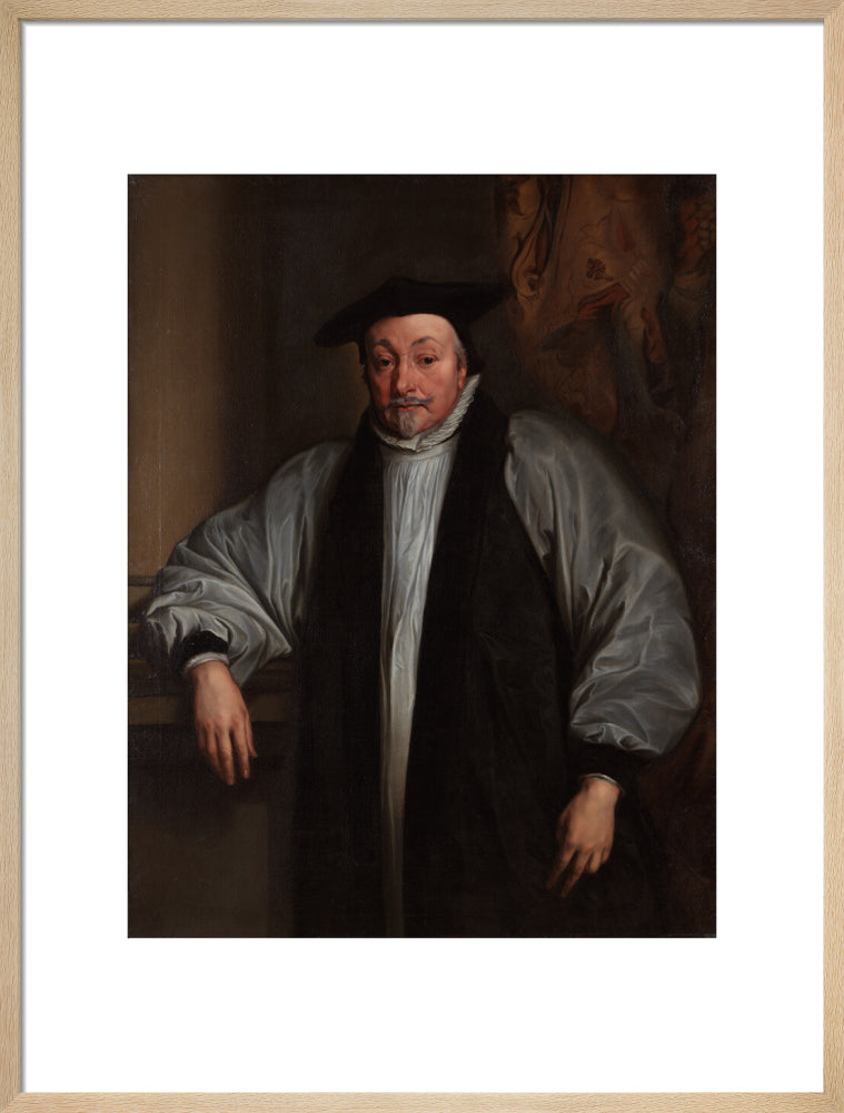 William laud portrait print (art print, large, natural frame)
