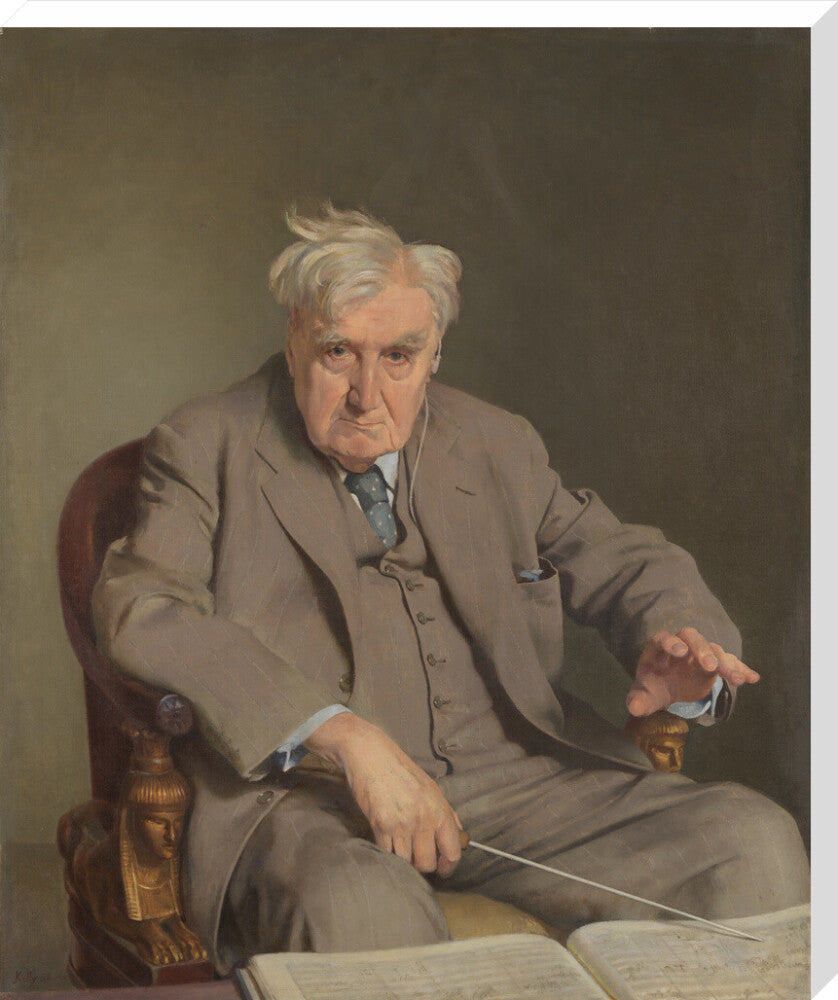 Ralph vaughan williams portrait print (stretched canvas, extra large, no frame)