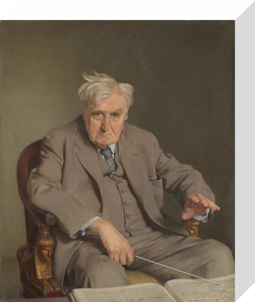 Ralph vaughan williams portrait print (stretched canvas, small, no frame)