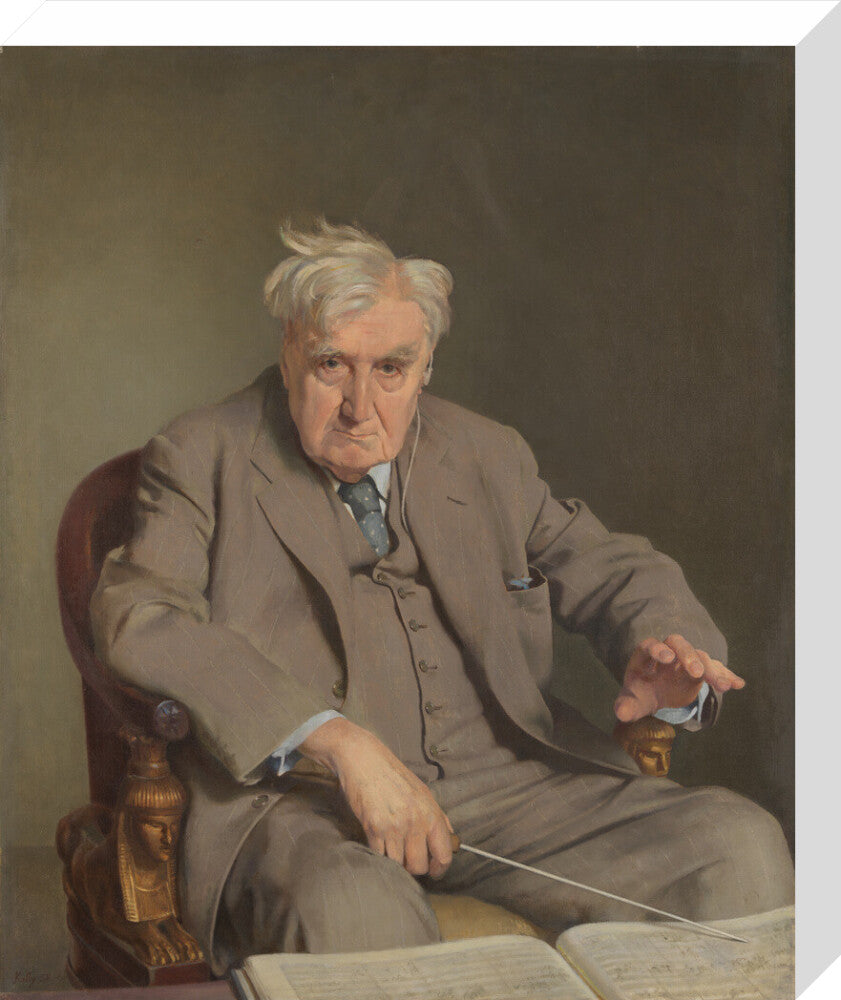 Ralph vaughan williams portrait print (stretched canvas, medium, no frame)