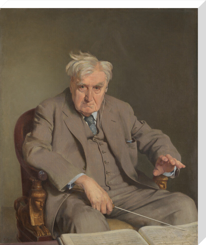 Ralph vaughan williams portrait print (stretched canvas, large, no frame)