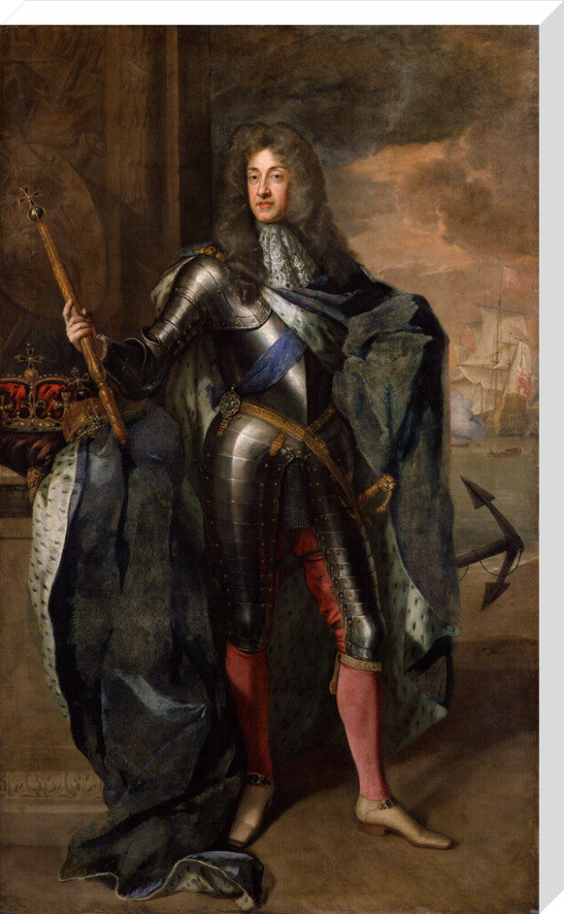 King james ii portrait print (stretched canvas, extra large, no frame)