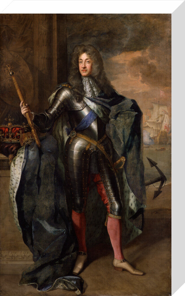 King james ii portrait print (stretched canvas, medium, no frame)