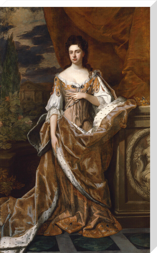 Queen anne portrait print (stretched canvas, extra large, no frame)