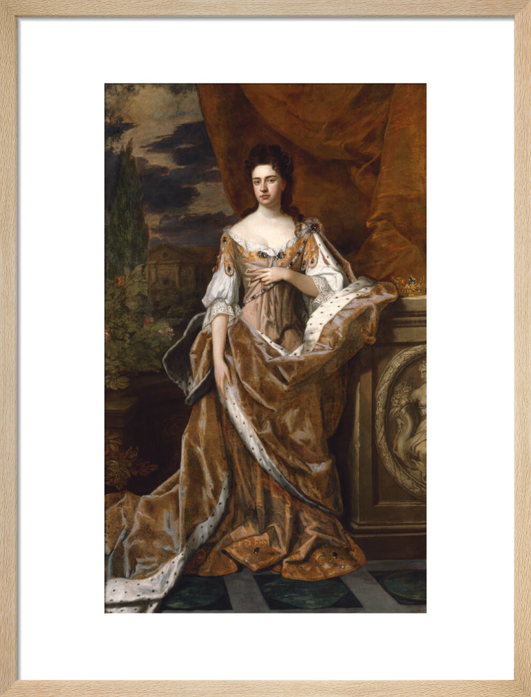 Queen anne portrait print (art print, medium, natural frame)