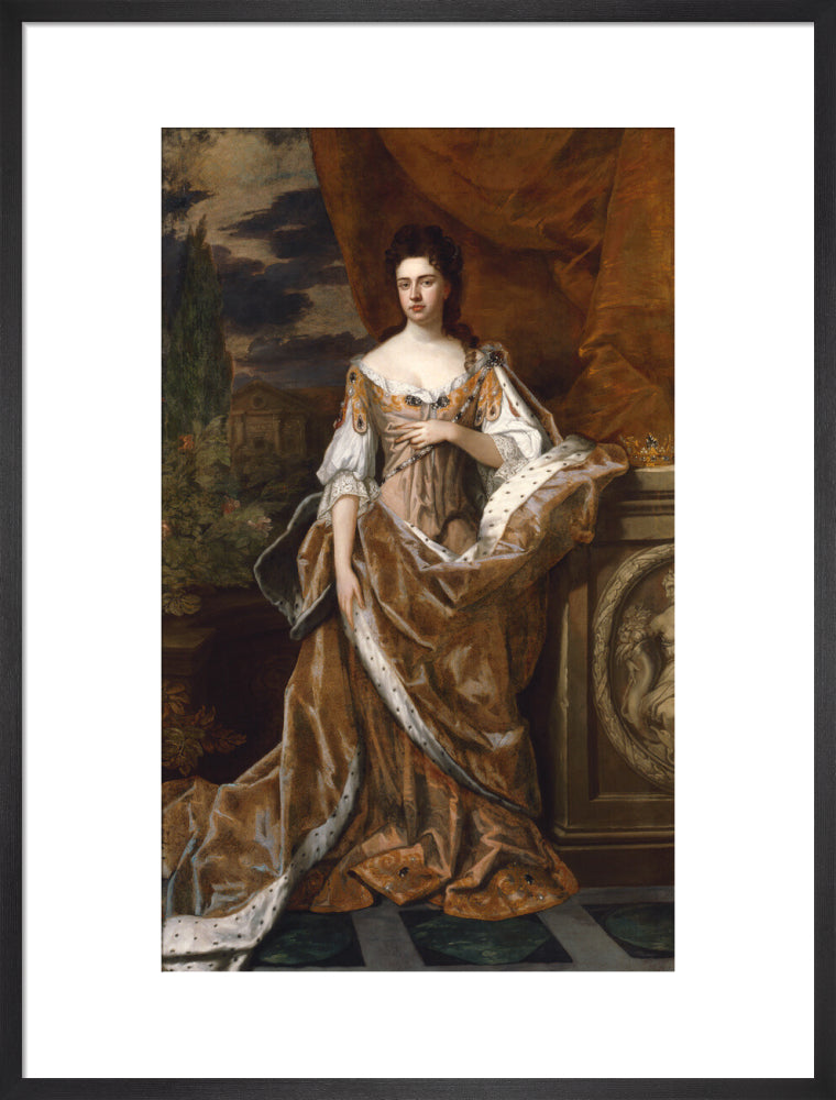 Queen anne portrait print (art print, large, black frame)