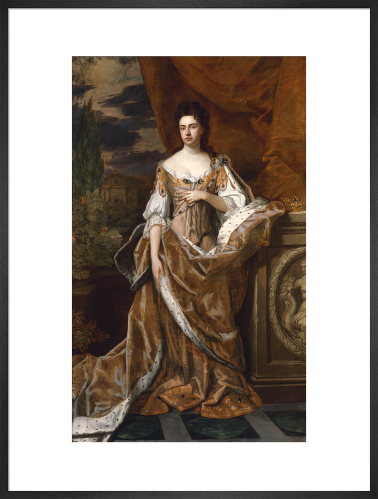 Queen anne portrait print (art print, extra large, black frame)
