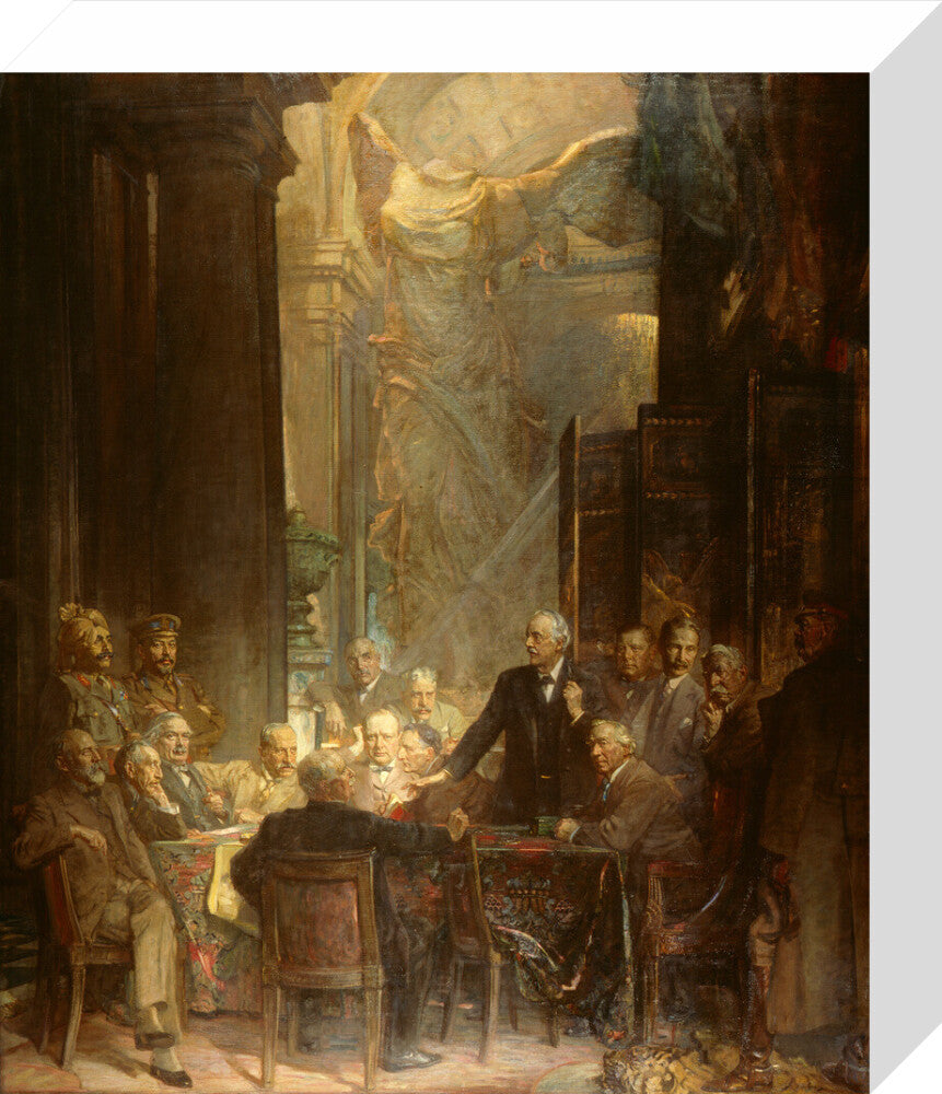 Statesmen of world war i portrait print (stretched canvas, small, no frame)