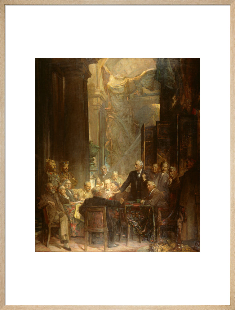 Statesmen of world war i portrait print (art print, extra large, natural frame)