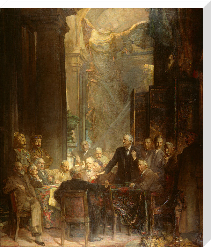 Statesmen of world war i portrait print (stretched canvas, large, no frame)