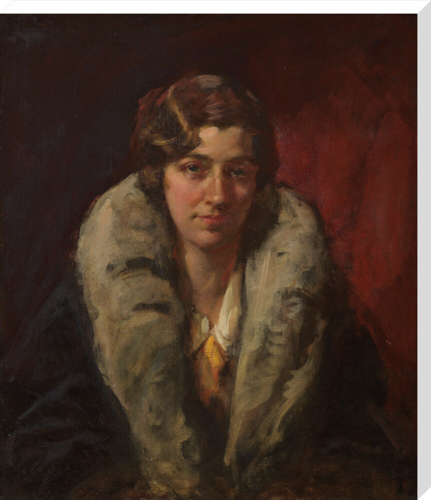 Amy johnson portrait print (stretched canvas, extra large, no frame frame)