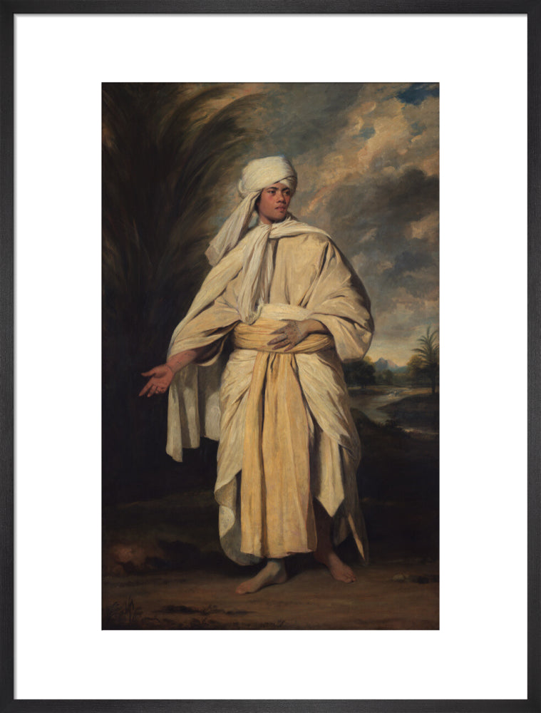 Mai (omai) portrait print (art print, large, black frame)