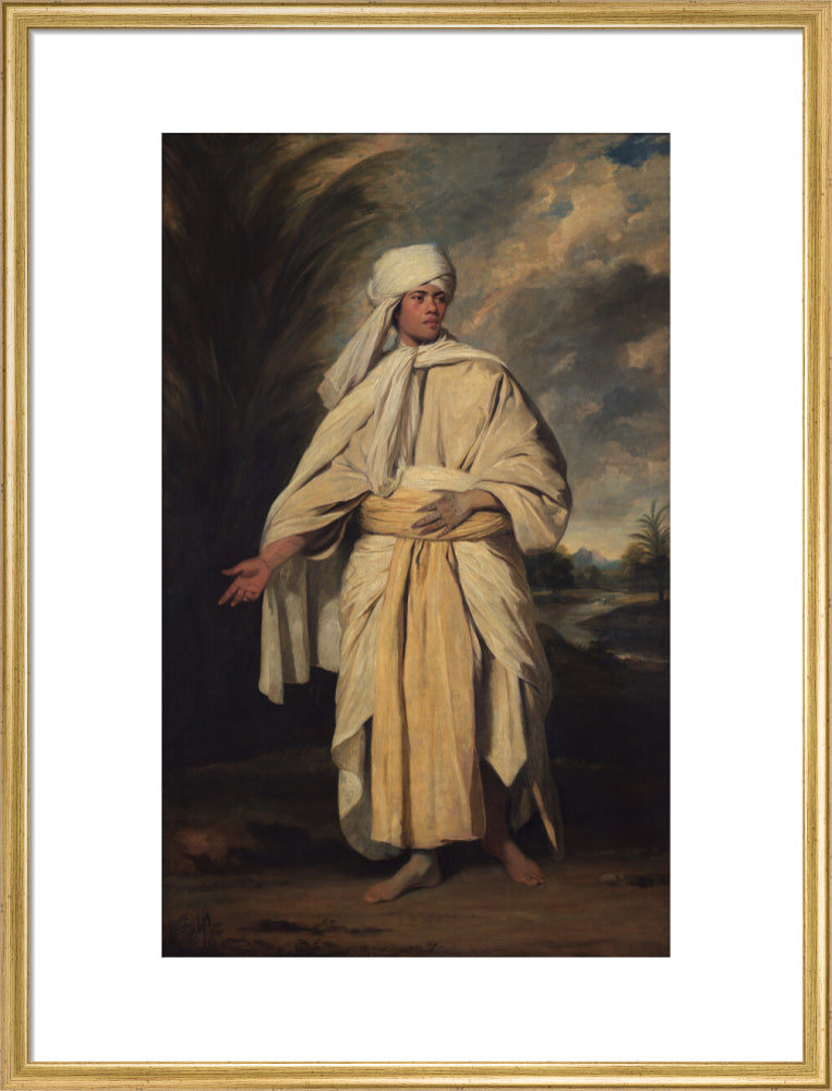 Mai (omai) portrait print (art print, large, gold frame)